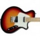 Lâg BXE1500-SED11-TOS - Guitare electrique Made In France BuxSter Tobacco Sunburst manche et touche érable avec housse