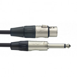 Stagg NMC3XPR - Câble de microphone XLR/jack (f/m) 3 m