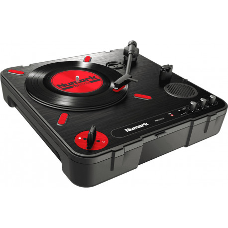 Numark PT01SCRATCH - Platine vinyles portable USB / HP / Piles / Switch Scratch 45/33/78T