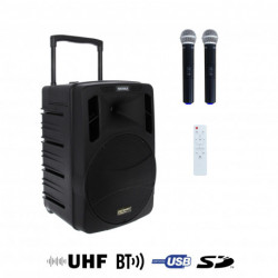 Power Acoustics BE 9412 MEDIA V2 - Sono Portable MP3/SD/USB/Bluetooth + 2 Micros Main UHF