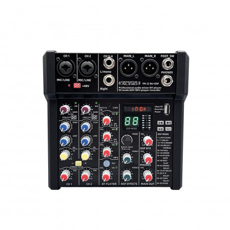 Definitive Audio TM 22 BU-DSP - Console de mixage analogique 5 canaux Bluetooth