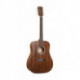 Cort PURE-DMBNS - Guitare acoustique Dreadnough table fond éclisses acajou massif naturel satiné avec housse