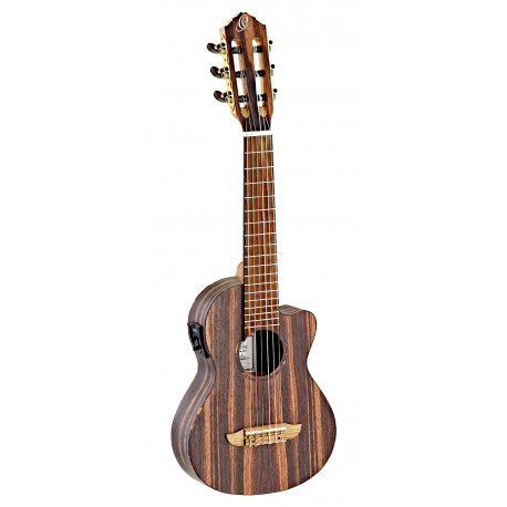 Ortega RGL5EB-CE - Guitalele electro-acoustique pan coupé finition ébène