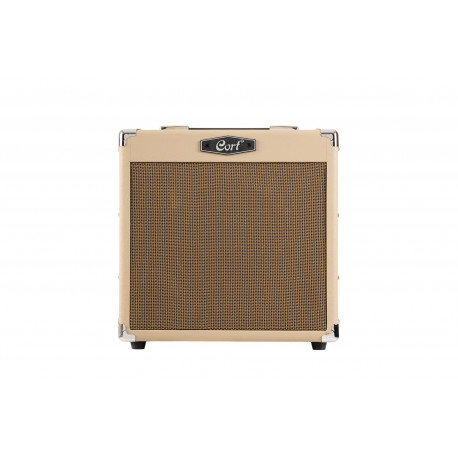 Cort CM15RWTS - Ampli 15w white sand avec reverb pour guitare électrique