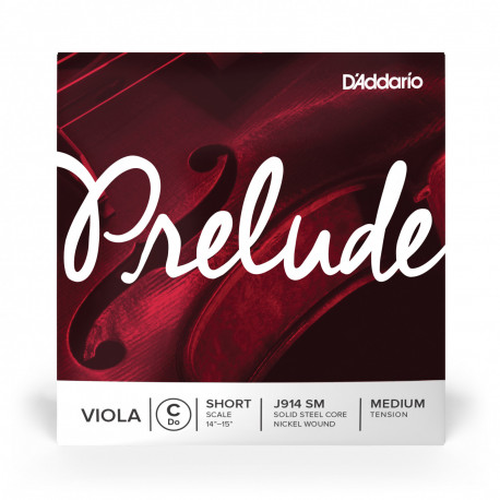 D'Addario J914 SM - Corde seule Do Prelude medium Short Scale pour violon alto