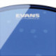 Evans BD22HB - Peau de grosse caisse bleue Hydraulic 22"