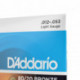 D'Addario EJ11 - Jeu de cordes en bronze 80/20 Light 12-53 pour guitare acoustique