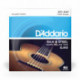 D'Addario EJ40 - Jeu de cordes en soie et acier 11-47 pour guitare folk