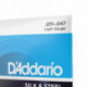 D'Addario EJ40 - Jeu de cordes en soie et acier 11-47 pour guitare folk