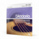 D'Addario EJ26 - Jeu de cordes en Phosphore Bronze Coated Custom Light 11-52 pour Guitare Acoustique avec Revêtement