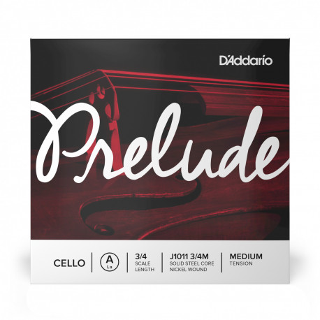 D'Addario J1011 3/4M - Corde seule (La) pour violoncelle Prelude manche 3/4 tension Medium