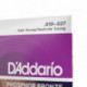 D'Addario EJ38H - Jeu de cordes Phosphor Bronze accordage High Strung/Nashville 10-27 pour guitare acoustique