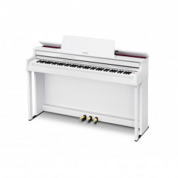 Casio AP-550WE - Piano numérique meuble blanc 88 touches mécanique à marteaux hybride