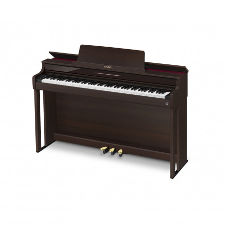 Casio AP-550BN - Piano numérique meuble marron 88 touches mécanique à marteaux hybride