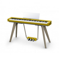 Casio PX-S7000HM - Piano numérique portable Harmonious Mustard avec pieds et pédalier bois Design