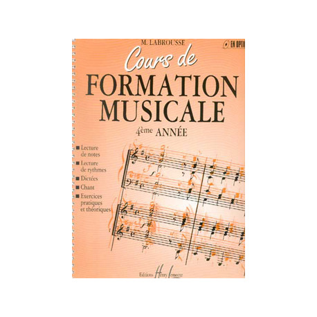 Marguerite Labrousse - Cours de formation musicale Vol.4 - Éducation musicale - Recueil