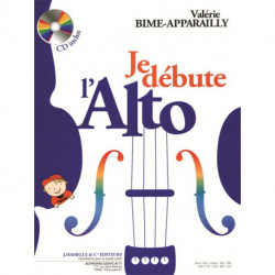 Valerie Bime-Apparailly - Je Débute l'Alto - vol. 1 Methode Progressive - Viola - Recueil + CD