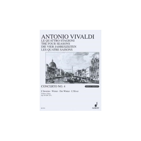 Antonio Vivaldi - Stagioni(4) Winter Opus 8/4 - Violon et Piano - Recueil