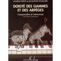 Charles Hervé/Jacqueline Pouillard - Doigté des gammes et arpèges - Piano - Recueil