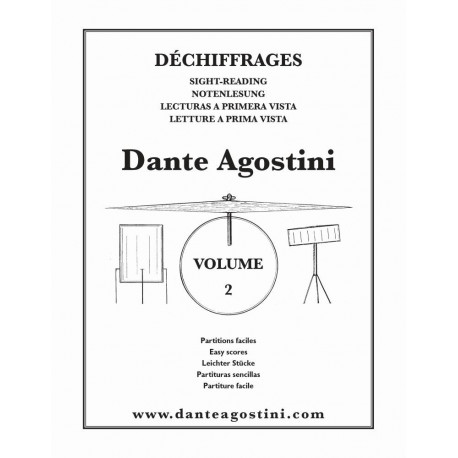 Dante Agostini - Preparation au Dechiffrage Vol.2 Preparation for Sight-Reading - Batterie - Recueil