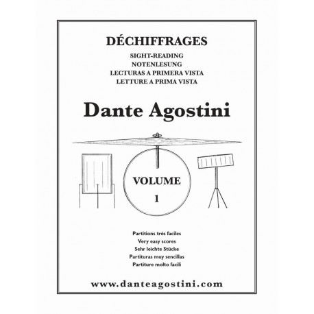 Dante Agostini - Preparation au Dechiffrage Vol.1 Preparation for Sight-Reading - Batterie - Recueil