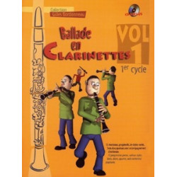 Ballade en Clarinettes Cycle 1, Vol. 1 - Clarinette - Recueil + CD