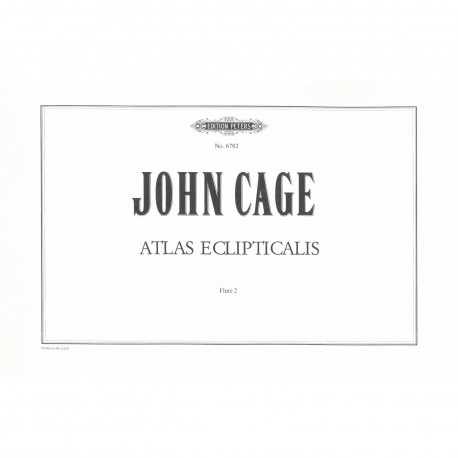 John Cage - Atlas Eclipticalis Flûte 1 - Orchestra - Partition