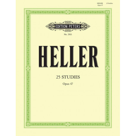 Stephen Heller - 25 Studies Op. 47 - Piano - Recueil