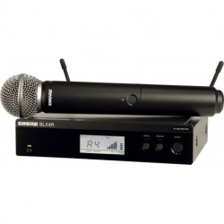 Shure BLX24RE-SM58-M17 - Systeme sans fil UHF micro main SM58 Frequence M17 boitier rackable avec accessoires