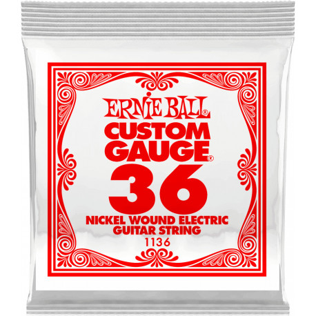 Ernie Ball 1136 - Corde .036 filé nickel pour guitare electrique