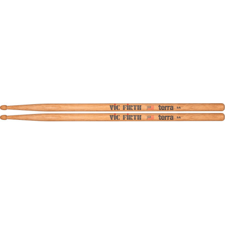 Vic Firth 5AT - Paire de baguettes 5A Terra Olive bois