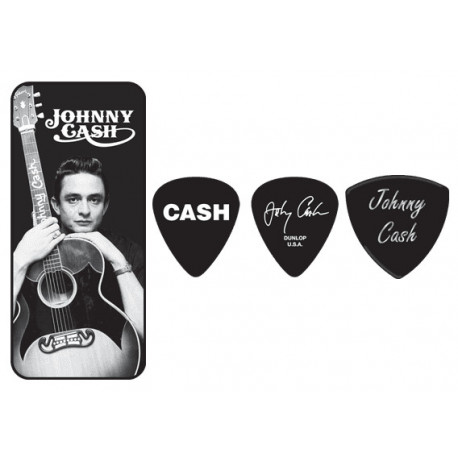 Dunlop JCPT01M - Boite 6 mediators medium collector Johnny Cash Memphis