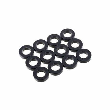 Pearl NLW12B-12 - Pearl NLW-12B-12 - Set de 12 rondelles nylon noir pour tirants batterie