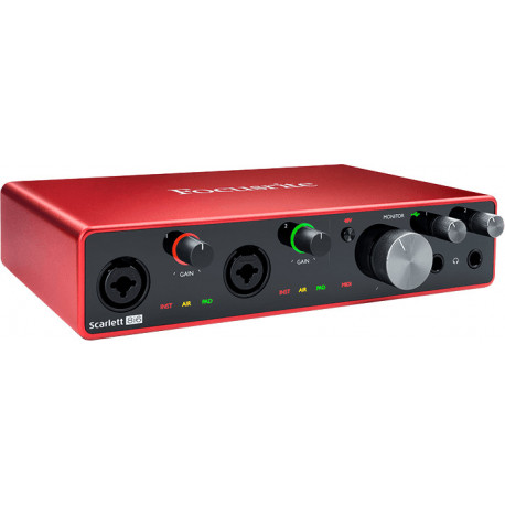 Focusrite SCARLETT3-8I6 - Interface audio USB-C Scarlett G3 8 entrées/6 sorties 2 préamplis