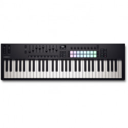 Novation LAUNCHKEY-61-MK4 - Clavier maitre Launchkey 61 MK4 61 touches, 16 pads, 8 encodeurs, 9 faders écran OLED