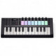 Novation LAUNCHKEY-MN25-MK4 - Clavier maitre Launchkey 25 MK4 25 mini touches, 16 pads, 8 encodeurs écran OLED