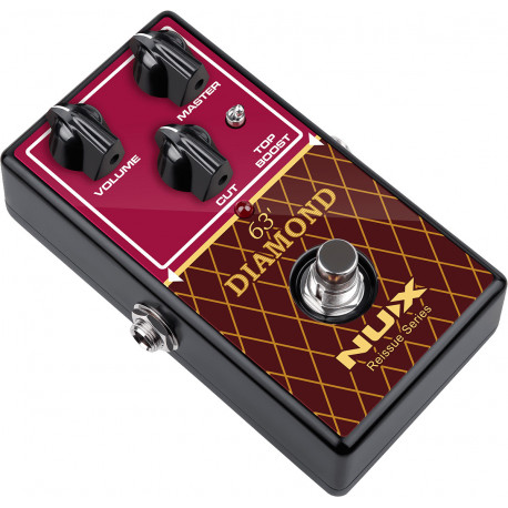 Nux DIAMOND-63OD - Pédale d'overdrive analogique type ampli à lampes Diamond 63 British