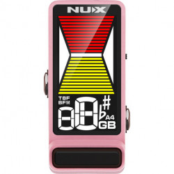 Nux FLOWTUNE2-PINK - Pédale accordeur guitare compact LCD couleur - rose