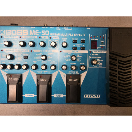 Pédalier Multi-effets pour Guitare électrique BOSS ME-50 avec alimentation