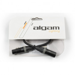 Algam Lighting ADAPT-XLR-M5F3 - Adaptateur DMX mâle 5 points/femelle 3 points 0,3m