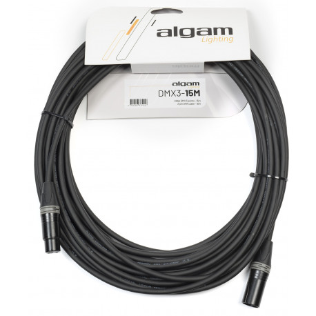 Algam Lighting DMX3-15M - Câble DMX 3 points 15m