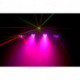 Algam Lighting FLORIDABAR-II - Projecteurs à LEDs 4-en-1 (Derby,Pars, Strob,Laser) sur pied et pédalier