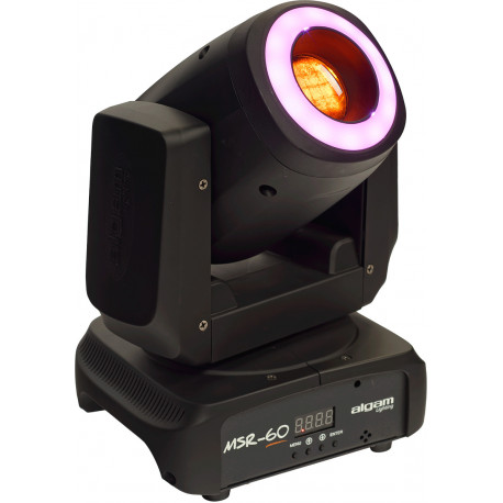 Algam Lighting MSR60 - Lyre spot LED 60W + anneau 12 LEDs RGB